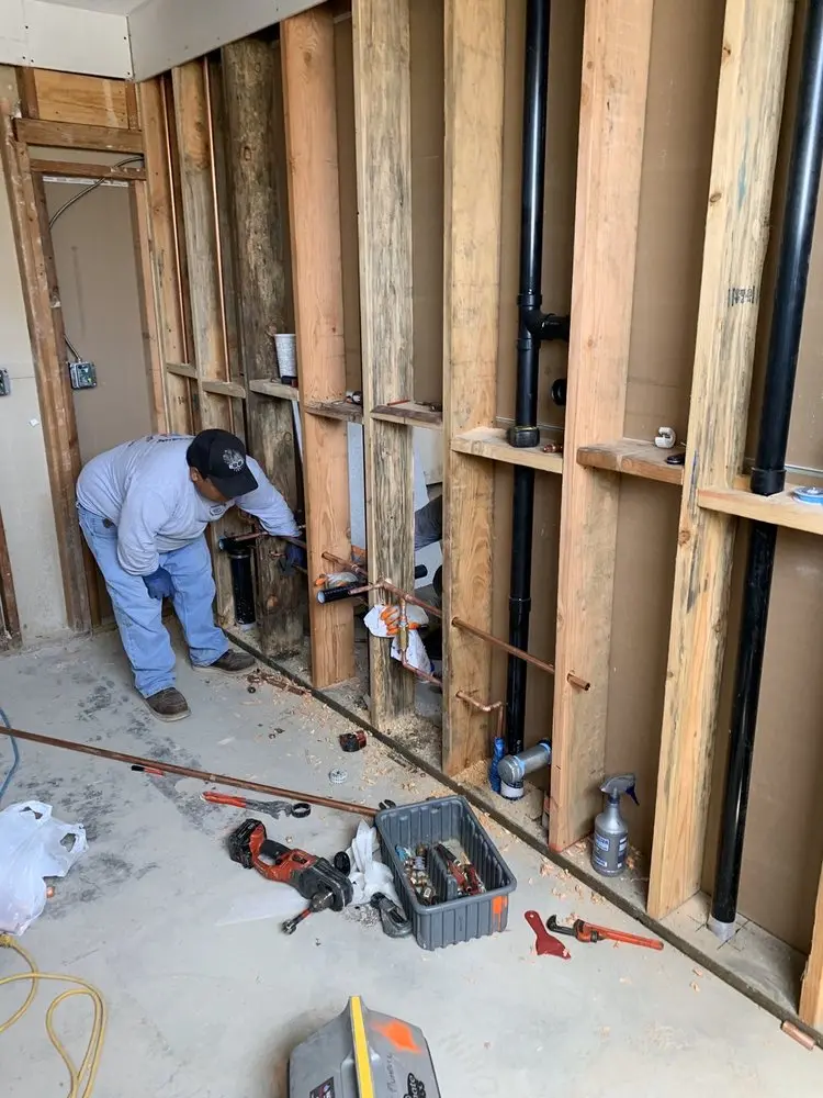 Commercial rough-in plumbing for Gas Line Repair in Crystal Springs